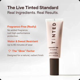 Live Tinted application with fingers blending tint for quick morning routine