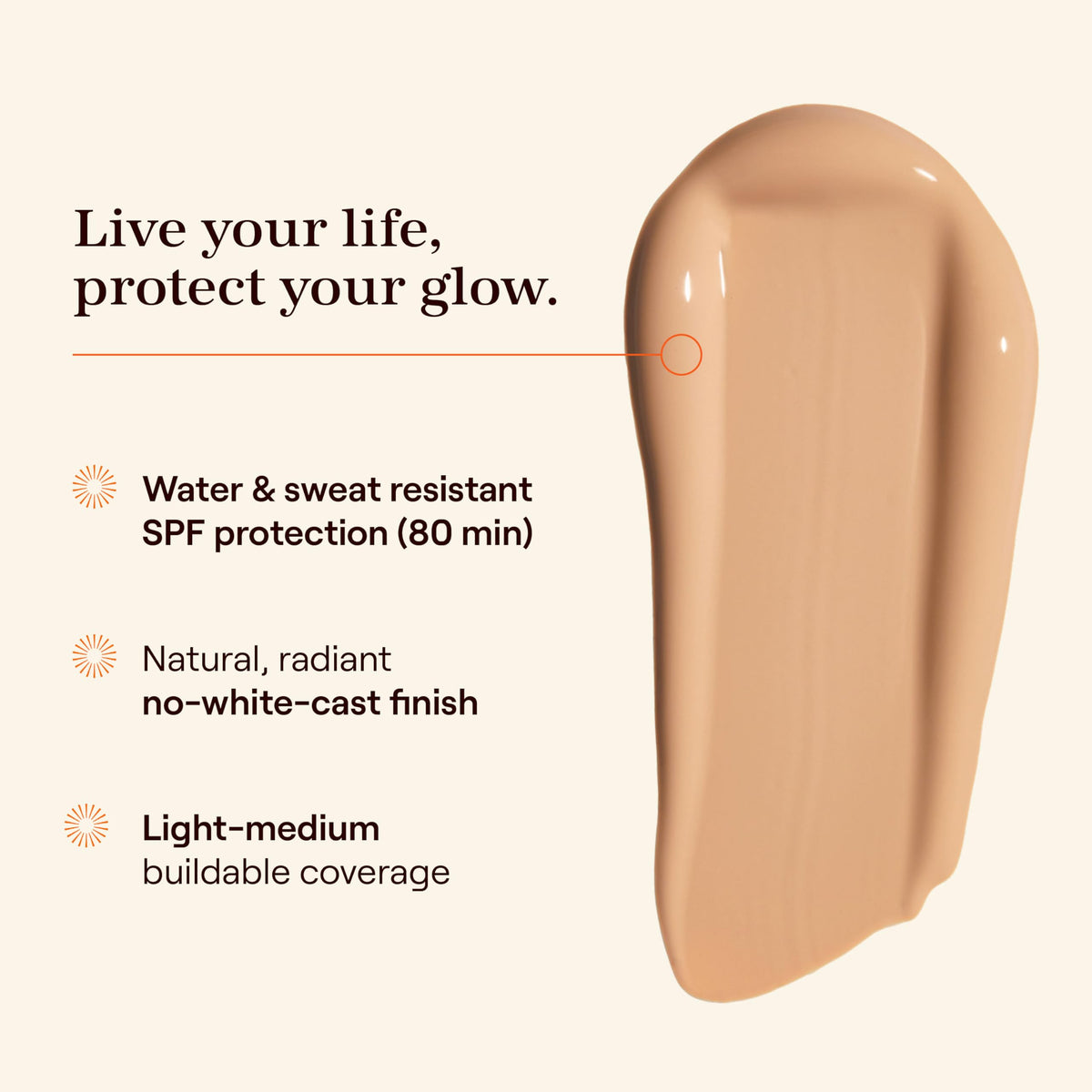 Live Tinted application with fingers demonstrating buildable coverage and quick blending