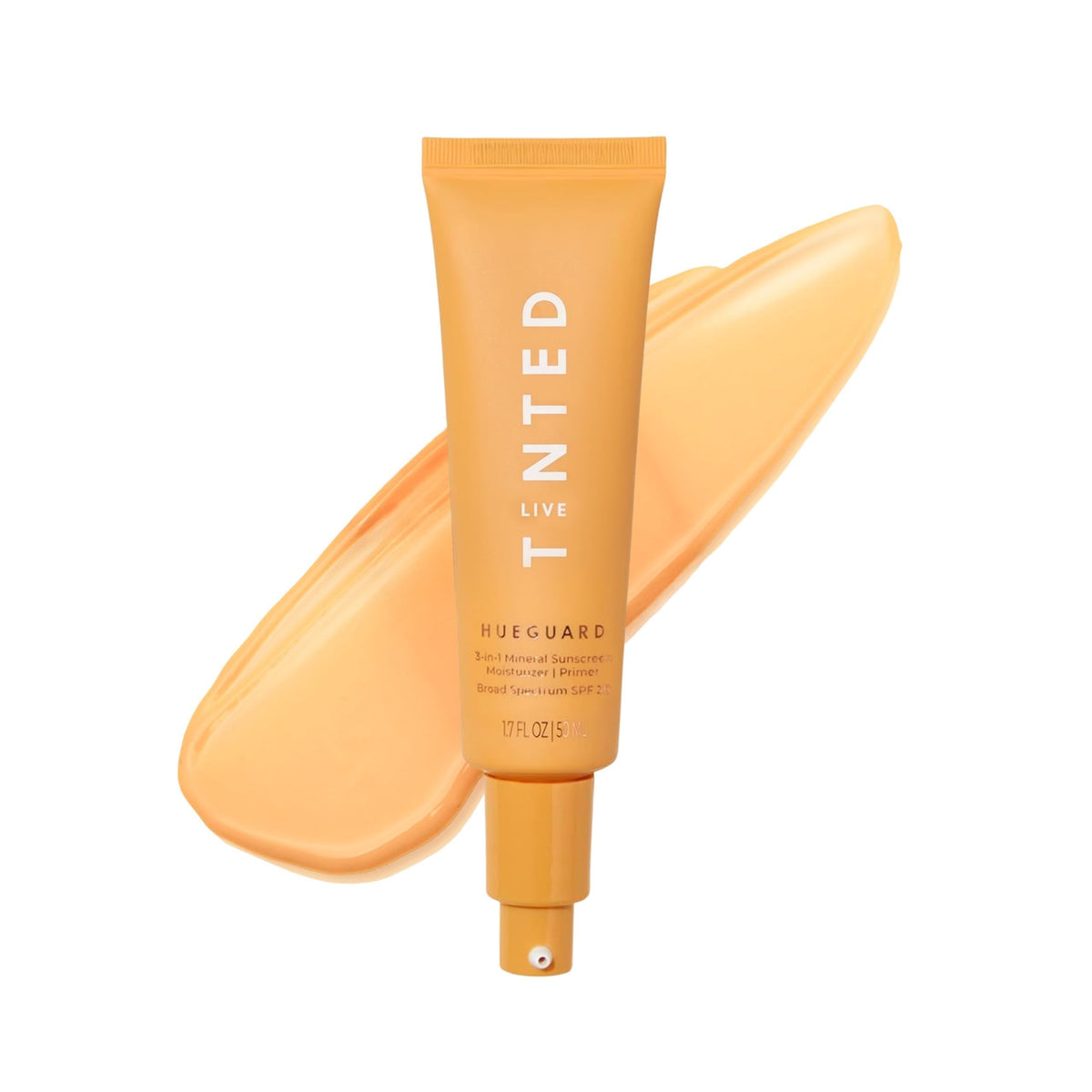 Live Tinted front tube view showing sleek packaging and SPF benefit