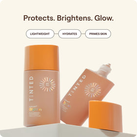Live Tinted texture close-up highlighting dewy finish and lightweight feel