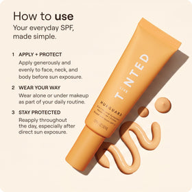 Live Tinted worn under makeup to show even finish and hydration