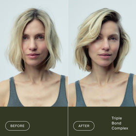 Living Proof before and after split ends improvement visual