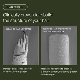 Living Proof creamy mask spread on palm illustrating easy application