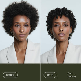 Living Proof cream texture close-up illustrating lightweight hydration