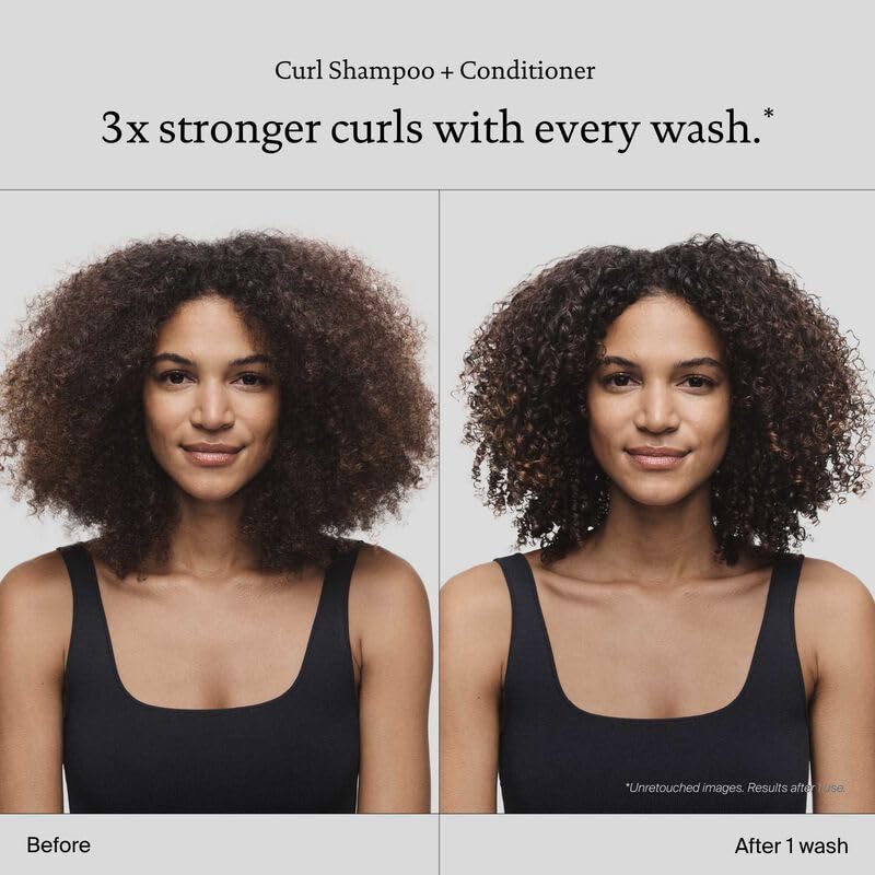 living proof curly shampoo pump close-up highlighting gentle cleanse benefit