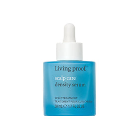 Living Proof front packaging showing product and benefit of denser-looking hair