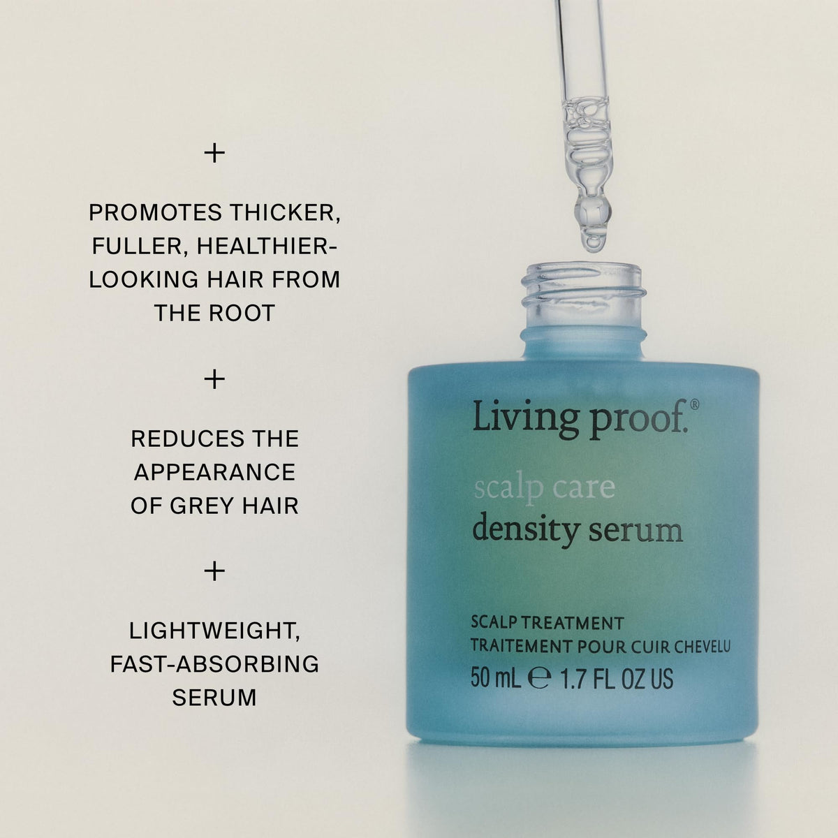 Living Proof lifestyle bathroom shelf scene showing seamless routine integration benefit