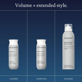 Living Proof Dry Volume & Texture Spray full-size bottle delivering instant body