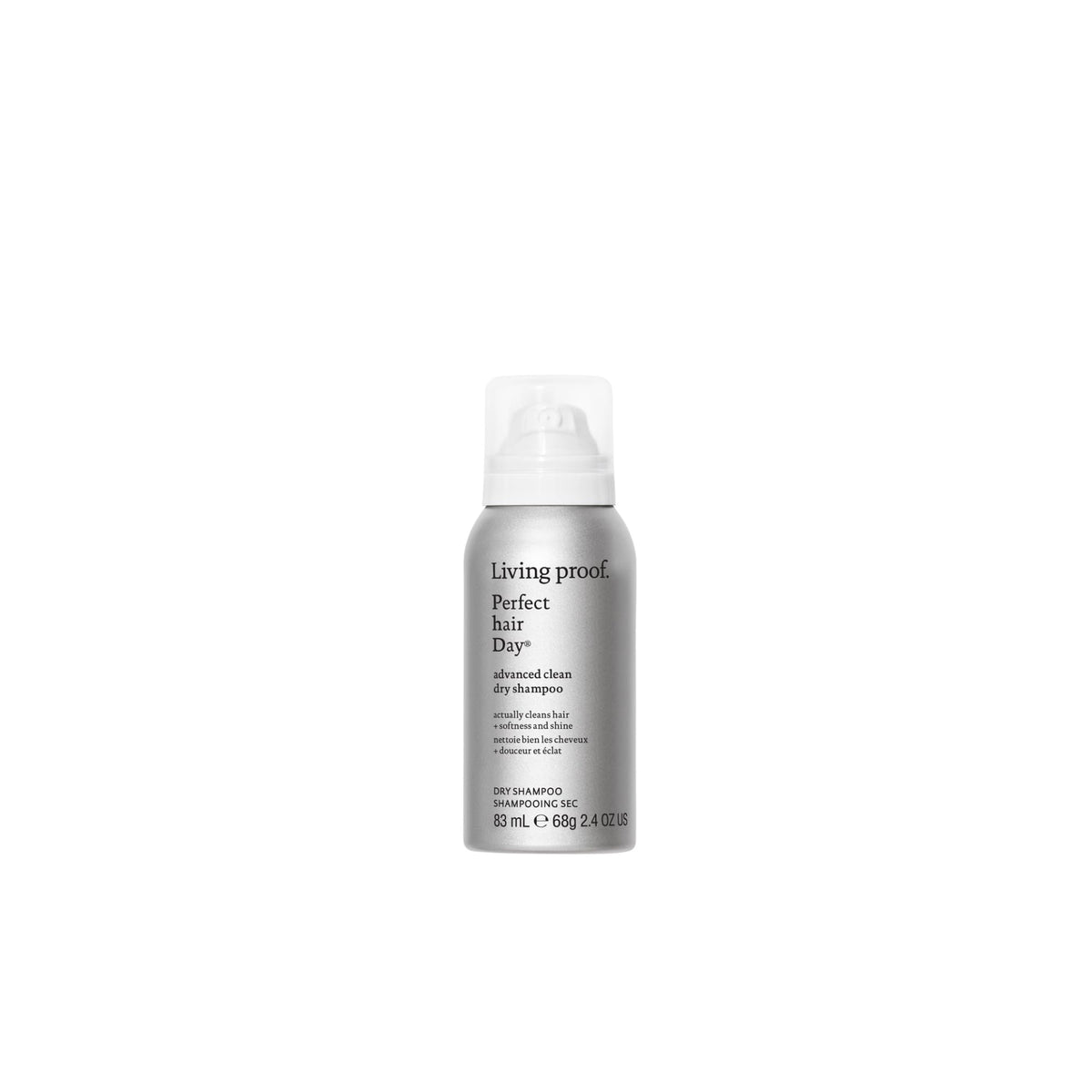 Living Proof front bottle showing clean branding and compact size for travel