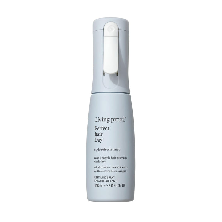 Living Proof front packaging showing product and brand, highlights quick refresh