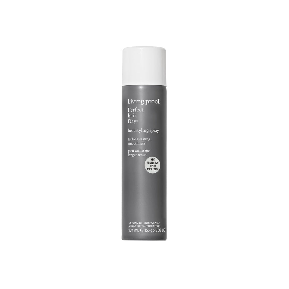 Living Proof front packaging showing bottle and brand benefit
