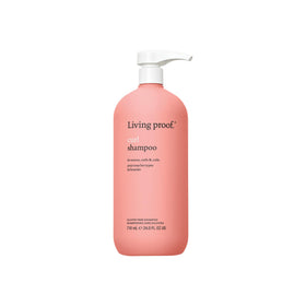 Living Proof front packaging showing 24 oz bottle and clear product benefit