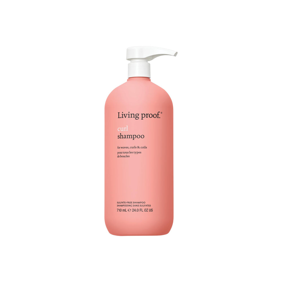 Living Proof front packaging showing 24 oz bottle and clear product benefit