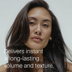 Living Proof side label detail highlighting usage and styling benefits