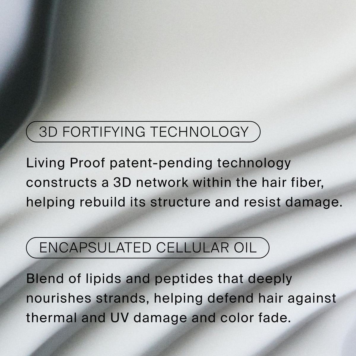 Living Proof label and ingredients panel for informed users