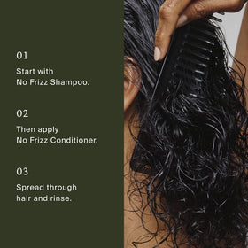 Living Proof label close-up showing features, communicates silicone-free benefits