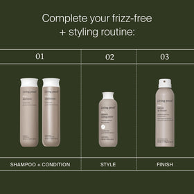 Living Proof on bathroom shelf in lifestyle setting showing daily-use benefit