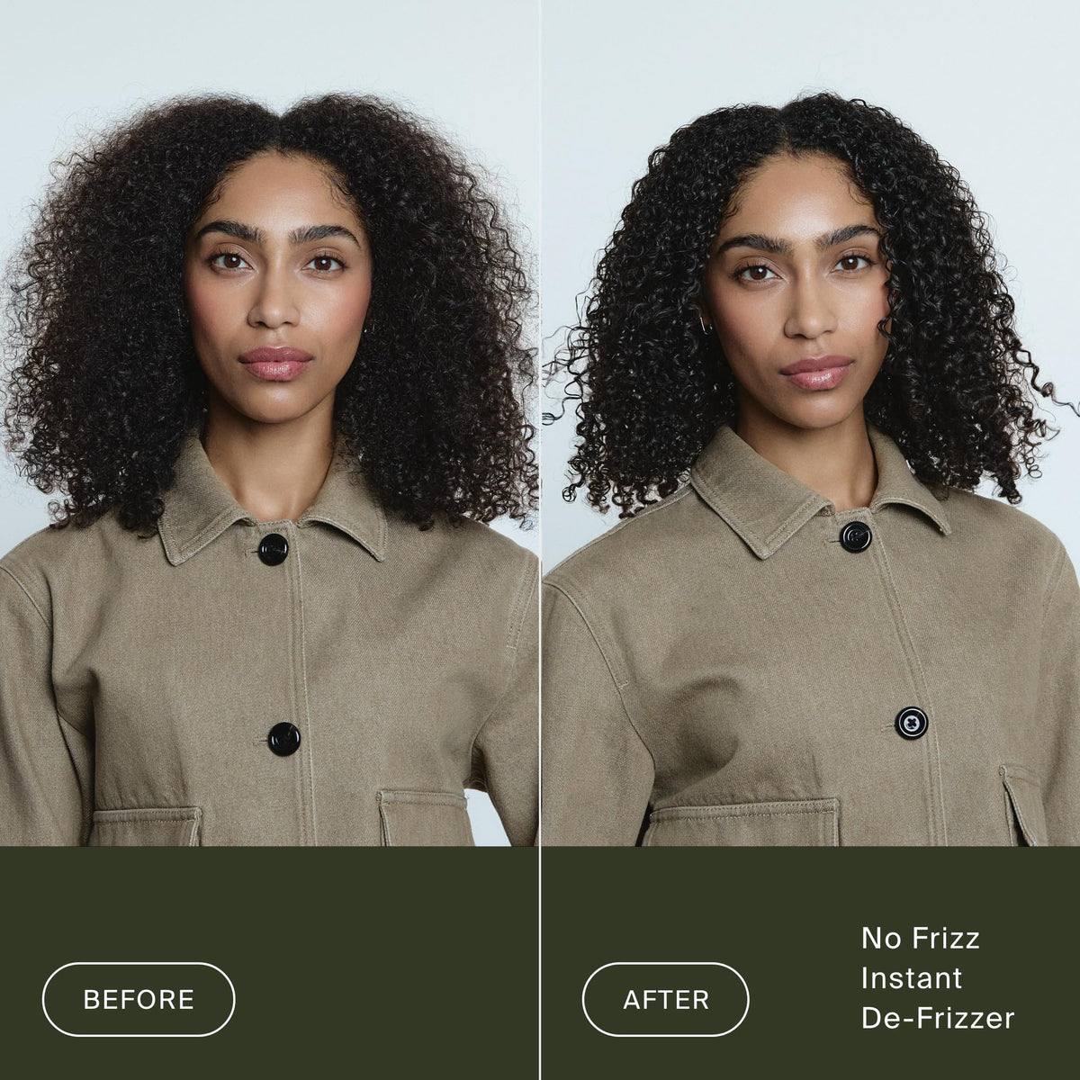 Living Proof mist texture suspended above hair for even conditioning