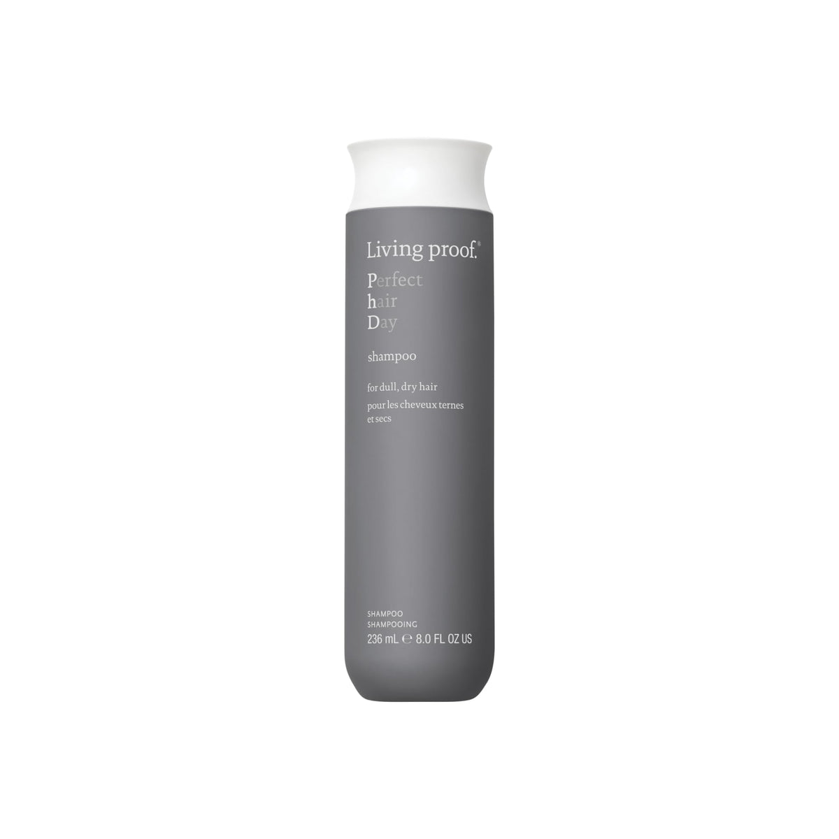 Living Proof front packaging showing bottle and brand for confident shine