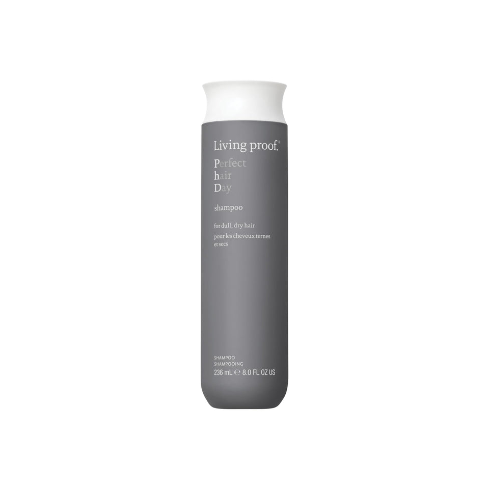 Living Proof front packaging showing bottle and brand for confident shine