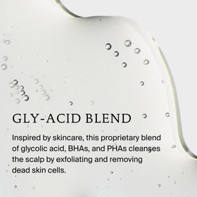 Living Proof pouring serum onto fingertip highlighting smooth texture and targeted use