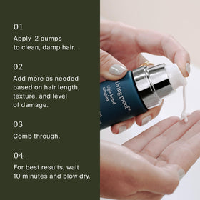 Living Proof product on bathroom shelf suggesting daily routine