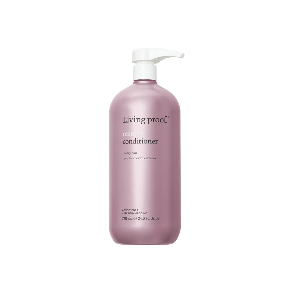 Living Proof front bottle showing 24 oz and product benefits