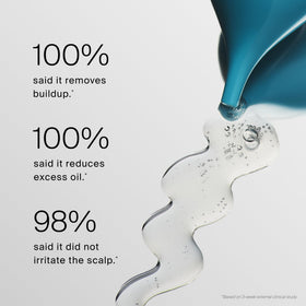 Living Proof applying serum to part line demonstrating targeted scalp treatment effectiveness
