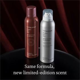 Living Proof applying to roots to refresh oil and add softness benefit