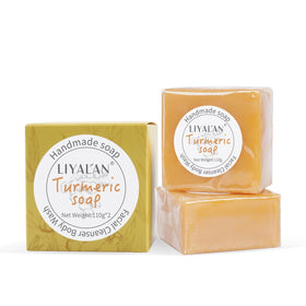 LIYALAN soap staged in bathroom setting showing lifestyle use benefit: daily routine fit