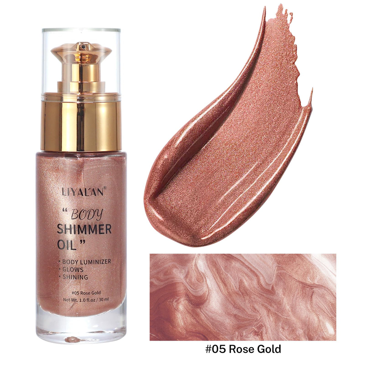 LIYALAN flatlay with brush and makeup items showing portable routine benefit