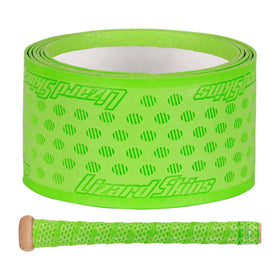 Lizard Skins grip installed on bat demonstrating cushioned feel and secure wrap
