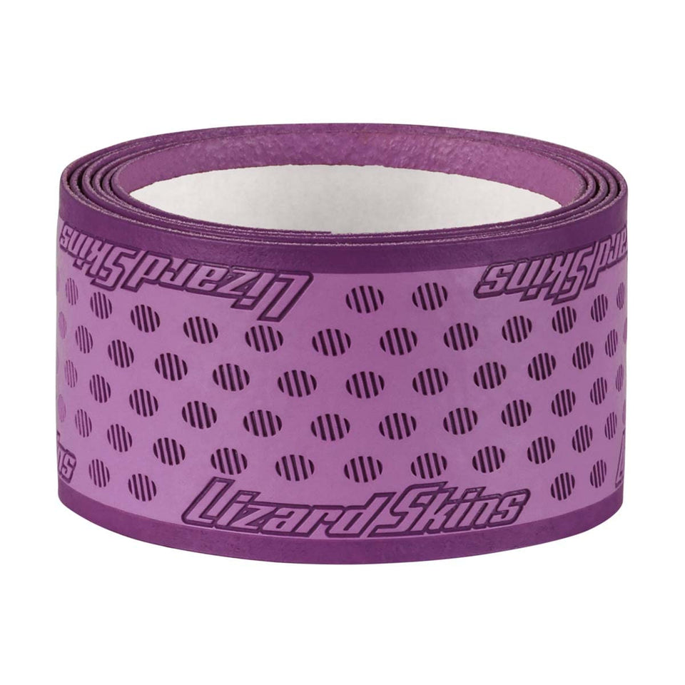 Lizard Skins DSP Ultra front view showing violet purple color and length, improves grip