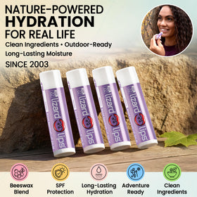 Lizard Lips in a travel kit pocket ready for on-the-go sun care benefit
