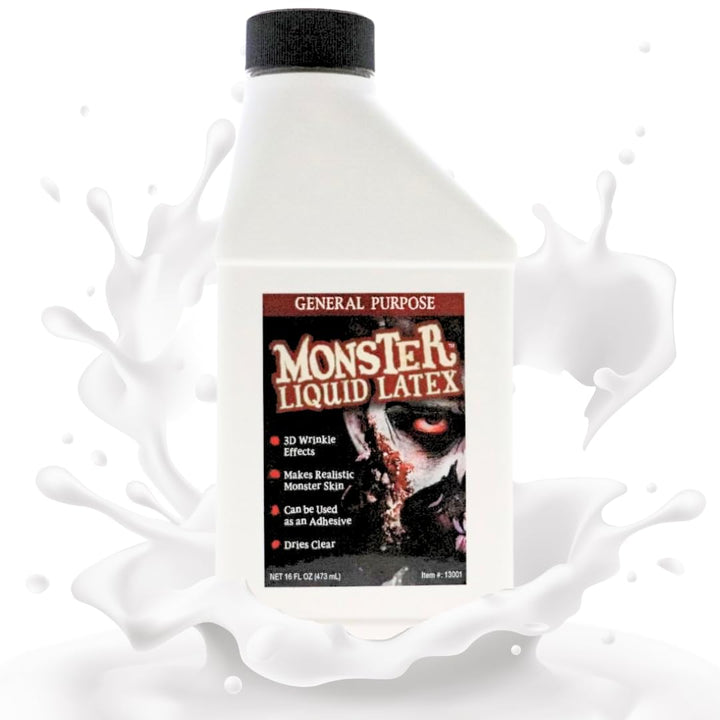 LLF bottle front label showing clear latex and product name for quick identification