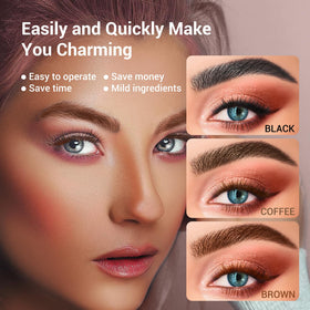 LLNNOVUE 7ml tint vial close-up highlighting concentrated brown formula benefit