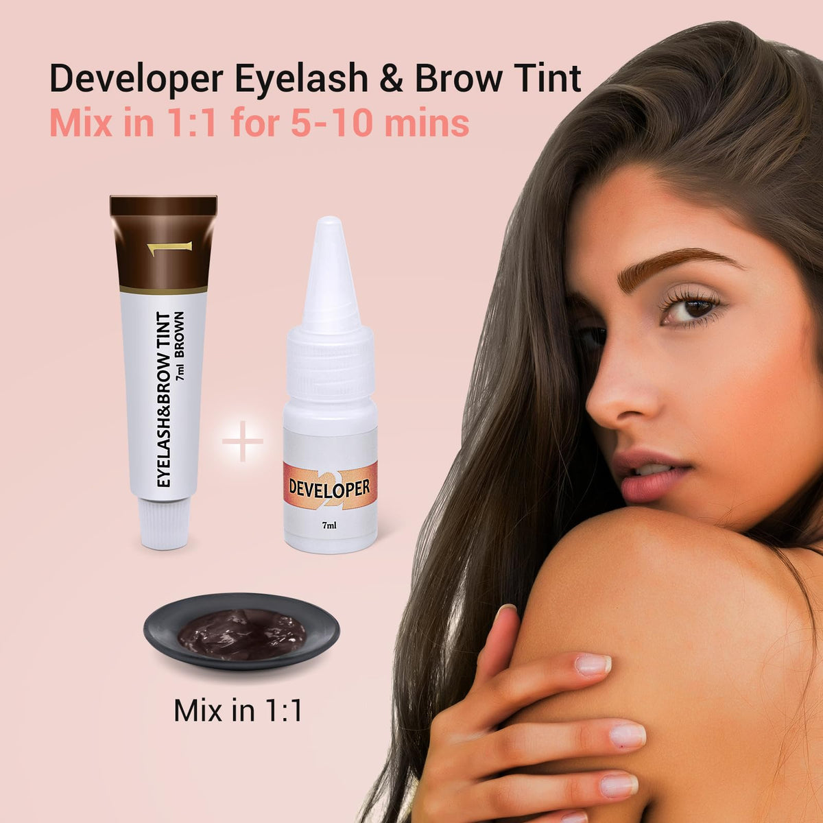 LLNNOVUE mixed tint texture close-up showing smooth consistency for even coverage