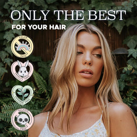 L LUSETA after-wash smooth hair result showing improved manageability and shine
