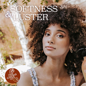 L LUSETA duo on bathroom shelf styled to suggest daily routine convenience