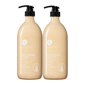 L LUSETA front packaging duo showing both 33.8oz bottles and clear labeling benefits