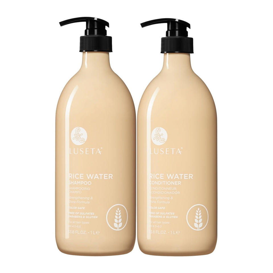 L LUSETA front packaging duo showing both 33.8oz bottles and clear labeling benefits