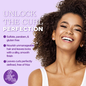 L LUSETA in-bathroom styling routine with cream applied showing practical use