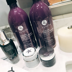 L LUSETA lifestyle bathroom shelf showing premium look and everyday use benefit