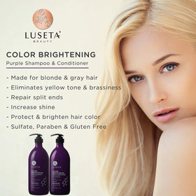 L LUSETA shampoo pump close-up demonstrating easy dispensing and convenience