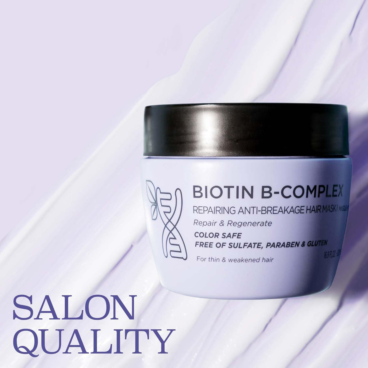 L LUSETA cream texture close-up highlighting rich consistency and deep conditioning