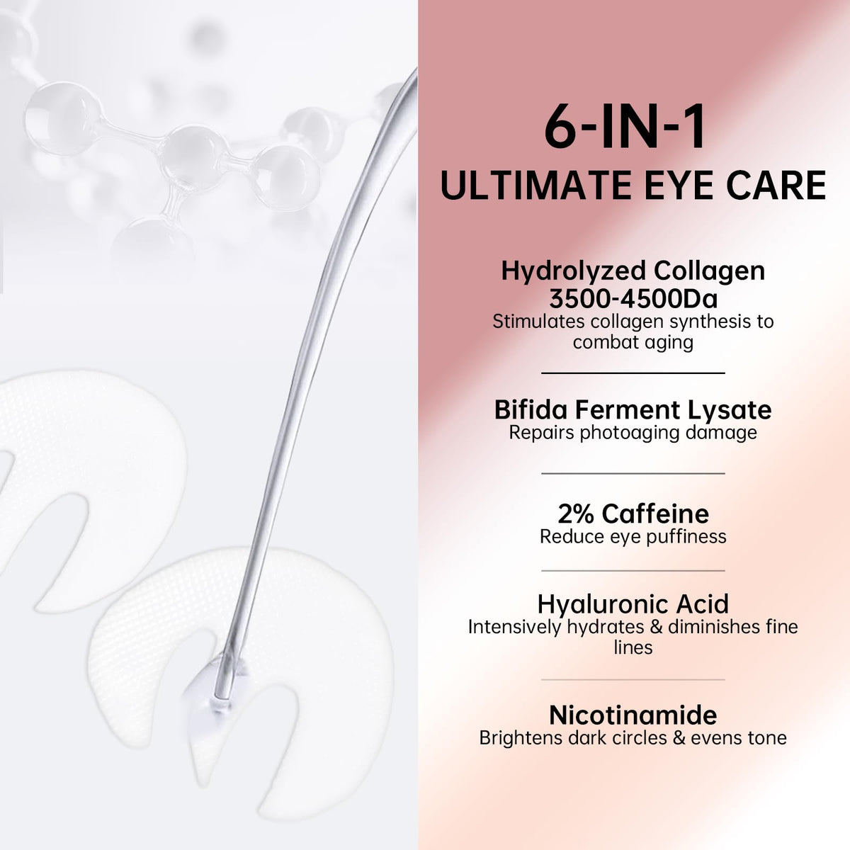 LLVYUO single pair removed from tray with visible hydrogel and fit benefit