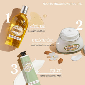 L'OCCITANE back label close-up displaying ingredients and usage directions