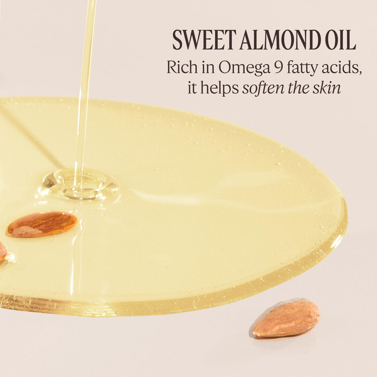 L'OCCITANE lotion poured on hand demonstrating quick absorption and softness