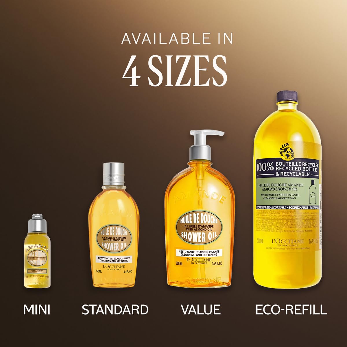 L'OCCITANE bottle on bathroom shelf styled to show daily ritual