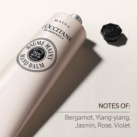 L'OCCITANE balm applied before bed to show overnight intensive care benefit